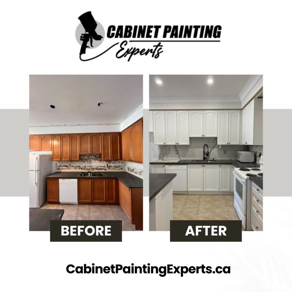 Oak Cabinets Painted White